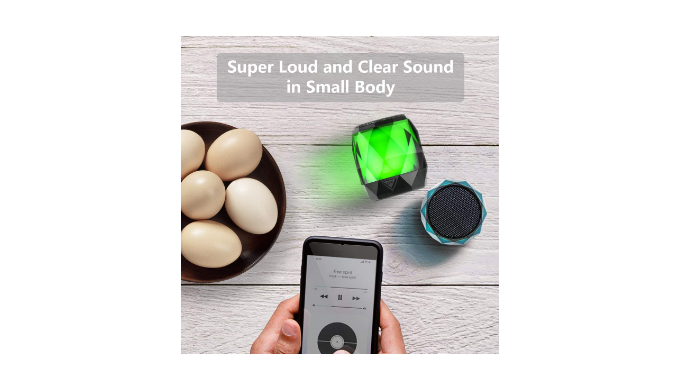  LFS Portable Bluetooth Speakers Wireless Mini Speaker  Waterproof Outdoor Speaker, TWS Pairing, RGB Lights, 12H Playtime, Unique  Design, Small Compact Speakers for Travel, Home, Party : Electronics