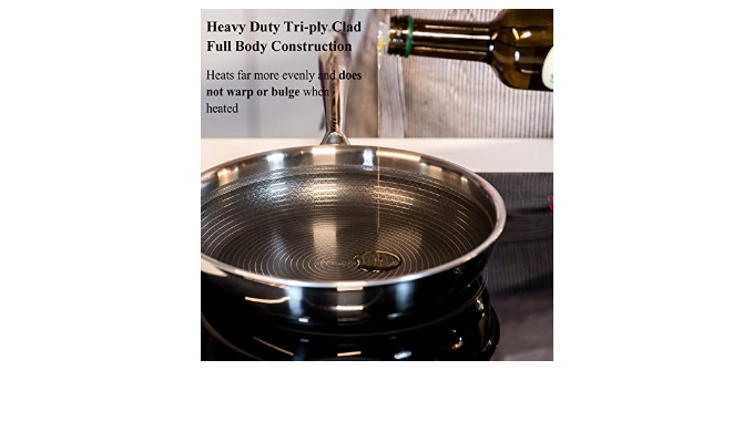  STAMBE 9.5 Stainless Steel Pan - TriPly Stainless