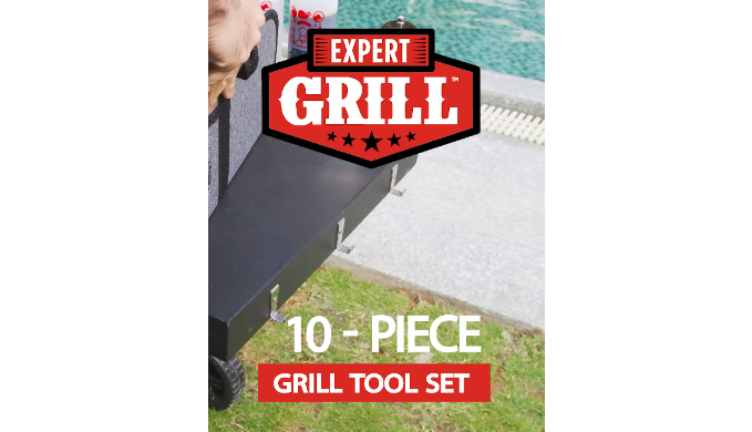 Expert Grill Stainless Steel Soft Grip BBQ Grill Tool Set, 10-Piece -  Coupon Codes, Promo Codes, Daily Deals, Save Money Today