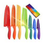 Mogaguo 7 Piece Rainbow Professional kitchen knife Set Dishwasher