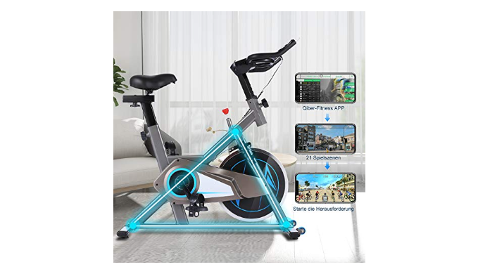 FUNMILY Exercise Bike Fitness Bike Indoor Cycling Bike with Smart