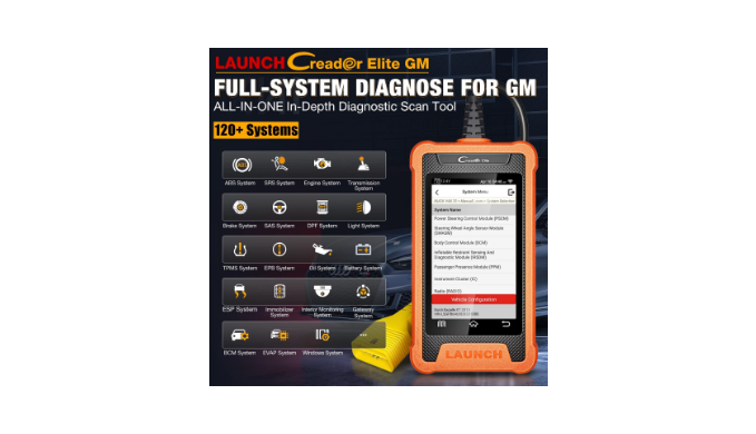 LAUNCH Creader Elite GM Bidirectional Scan Tool, Full System Full