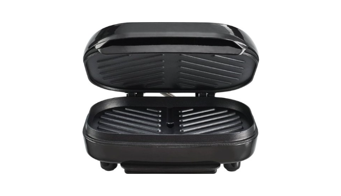 Bella - 2 Burger Electric Grill - Black