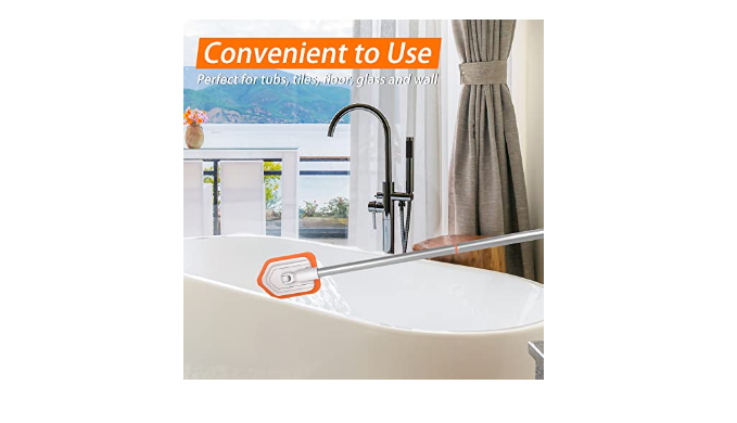 BuyInvite  DOLANX Extendable Tile and Tub Brush Shower Cleaning