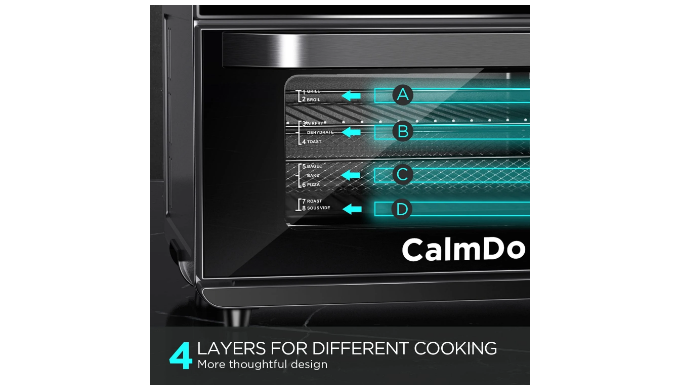 CalmDo 26.3 Quart Multi-function Air Fryer Oven