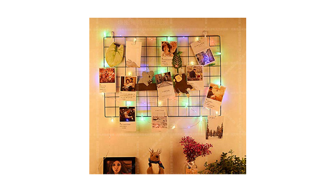 50 LEDs 50 Photo Clips String Light Battery Powered Decoration For Home  Bedroom