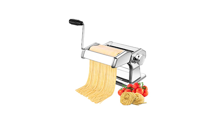 Professional Fresh Pasta Maker, Stainless Roller Machine