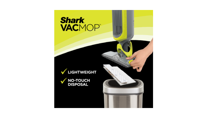 Shark VACMOP™ Cordless Hard Floor Vacuum Mop with Disposable VACMOP™ Pad  VM200P12