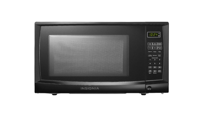 Insignia - 0.7 Cu. ft. Compact Microwave - Black