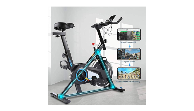 FUNMILY Exercise Bike Fitness Bike Indoor Cycling Bike with Smart