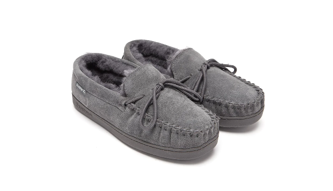 Mens bearpaw moccasin slippers hot sale