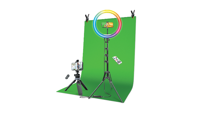 Bower Brand 16-inch White and RGB LED Ring Light Kit with Tripod