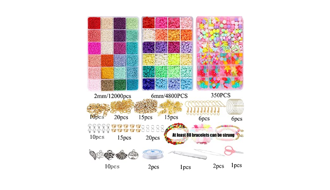 12000 Pcs Clay Beads for Bracelet Making, and 50 similar items