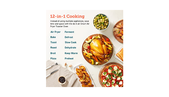 COSORI Air Fryer Toaster Oven, 12-in-1 Convection Ovens Countertop Combo,  6-Slice Toast, 12-inch Pizza, Basket, Tray, Recipes &3 Accessories, 26.4QT,  Wifi, CS100-AO - Coupon Codes, Promo Codes, Daily Deals, Save Money Today