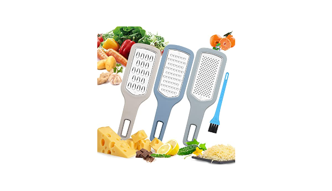 Unique Bargains Cheese Grater Stainless Steeel with Handle Handheld for  Parmesan Cheese Ginger Garlic