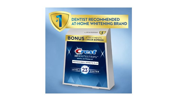 Crest 3D Whitestrips Professional Effects + Bonus 1 Hour Express