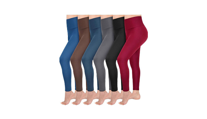 High-Waisted Cozy-Lined Leggings 3-Pack for Girls