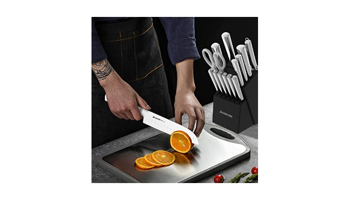 Astercook Knife Set,15 Pieces Chef Knife Set with Block for Kitchen,German  Stainless Steel Knife Block Set,Best Gift - Coupon Codes, Promo Codes,  Daily Deals, Save Money Today