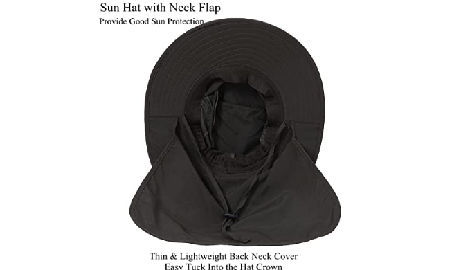 Sun Protection Hat for Men Women, Wide Brim Bucket Hat for Outdoor