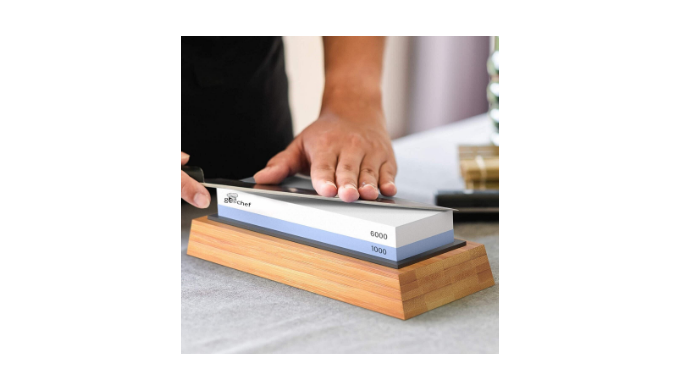 Renewgoo Knife Sharpener Premium Grade Sharpening Stone Whetstone 1000