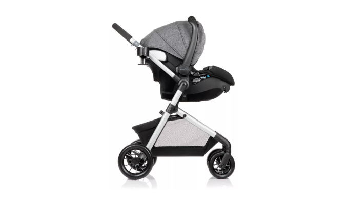 Evenflo pivot modular store travel system aspen skies