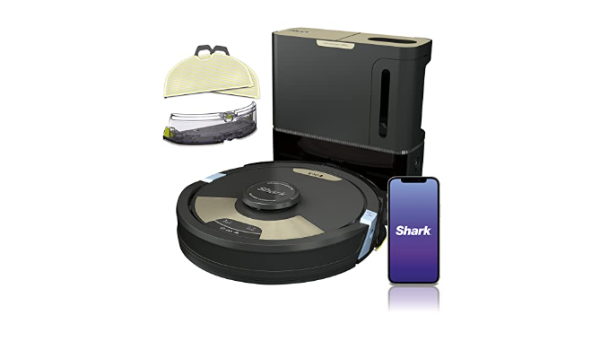 Shark Matrix Plus 2in1 Robot Vacuum & Mop with Sonic Mopping, Matrix Clean,  Home Mapping, HEPA Bagless Self Empty Base, CleanEdge, for Pet Hair, Wifi