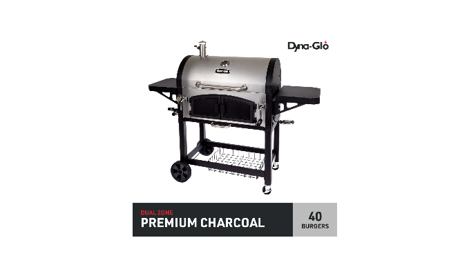 Dyna Glo DGN576SNC D Dual Chamber Stainless Steel Charcoal BBQ Grill Coupon Codes Promo Codes Daily Deals Save Money Today 1Sale