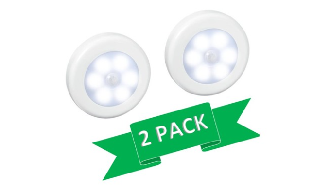 3P Experts Motion Sensor Light - 2pk - Black