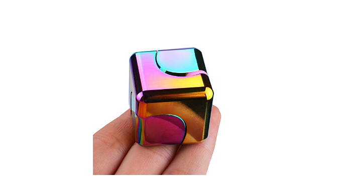 Dr.Kbder Fidget Spinner Cube Fidget Toys Adults, Metal Pink EDC Figette  Cool Women Desk Gadgets Office Toys Anxiety Sensory Toy, ADHD Tools  Fingears