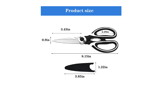 Kitchen Shears Heavy Duty Scissors: Multipurpose Meat Poultry