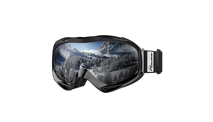 OutdoorMaster OTG Ski Goggles - Over Glasses Ski/Snowboard Goggles for Men,  Women & Youth - 100% UV Protection