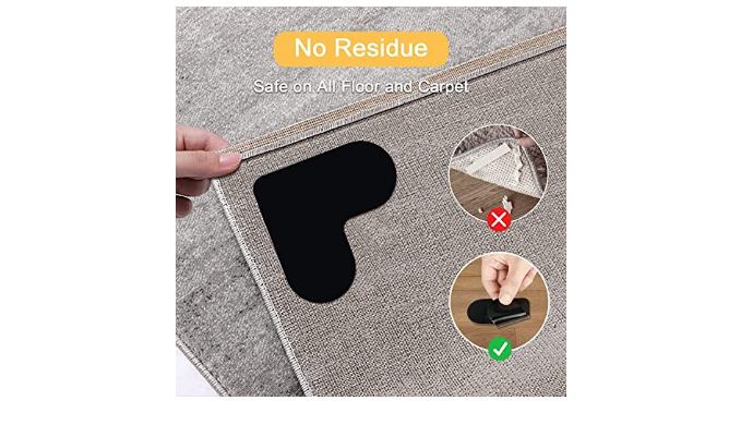 Rug Grippers,8 PCS Double Sided Non-Slip Rug Pads Rug Tape,Washable Area  Rugs Reusable,Carpet Tape Corner Side Rug Gripper for Hardwood loors and  Tile - Coupon Codes, Promo Codes, Daily Deals, Save Money