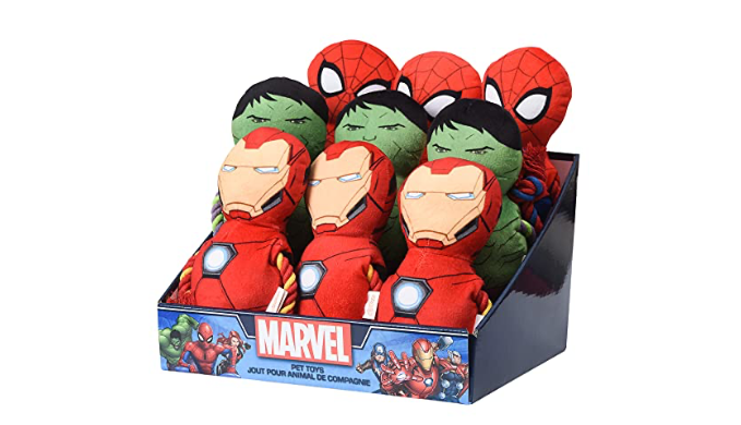 Marvel Comics Universe Rope Figure Dog Pull Toys, 12 Piece Fab...