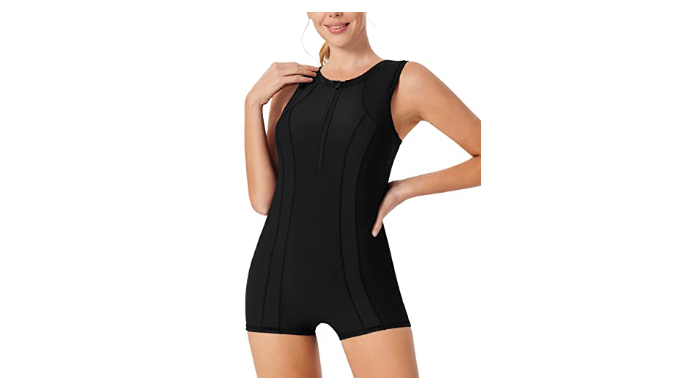 Training Sport Tummy Control Athletic One Piece Swimsuits For