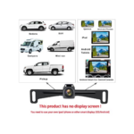 YEOIZO WiFi License Plate Wireless Backup Camera, 720P HD Back