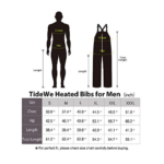  TIDEWE Hunting Bibs Heated with Battery, Insulated