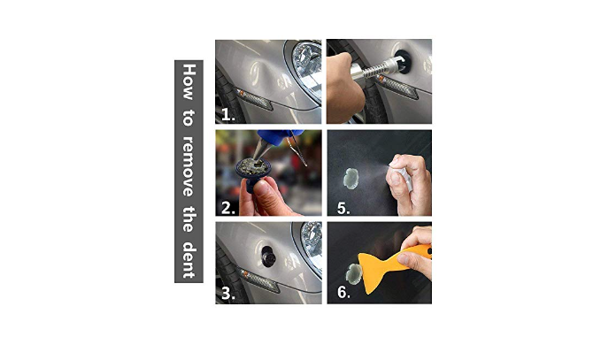 Manelord Auto Body Dent Repair Tool - Dent Repair kit with Slide Hammer T  bar Dent Puller for Car Body Hail Dent Removal Dent Remover Automobile Body