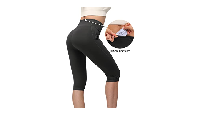 MRIGNT Capri Leggings for Women, Knee Length Capris Leggings for