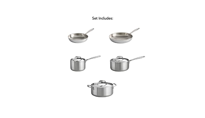 Tramontina 8-Piece Cookware Set Stainless Steel, 80116/247DS