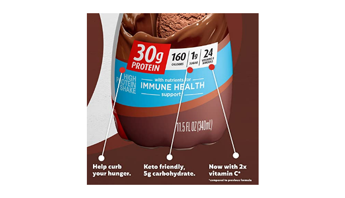 Premier Protein Shake 30g Protein 1g Sugar 24 Vitamins Minerals Nutrients  to Support Immune Health For keto diet , Chocolate, 11.5 Fl Oz (Pack of  12)