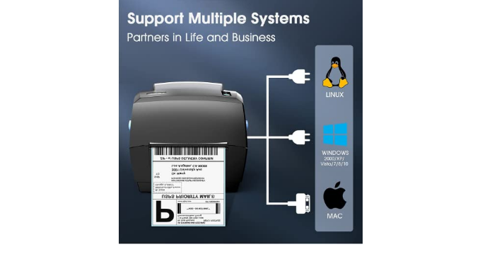  iDPRT Thermal Label Printer Label Maker for Small Business and  Shipping Packages, Built-in Holder Label Printer, Support 2 - 4.65  Shipping Label Maker, Compatible with Win, Mac, Linux, SP420 