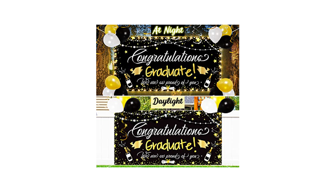 Graduation Decorations Class of 2023 - Lighted Large Congrats Grad Banner  Garland Photo Backdrop+Bal…See more Graduation Decorations Class of 2023 