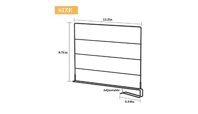  SEHERTIWY 12 Packs Shelf Dividers, Metal Closet