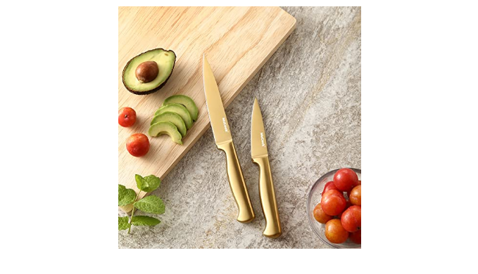 McCook® MC21G Knife Sets,15 Pieces Luxury Golden Titanium Kitchen Knife  Block Sets with Built-in Sharpener - Coupon Codes, Promo Codes, Daily  Deals, Save Money Today