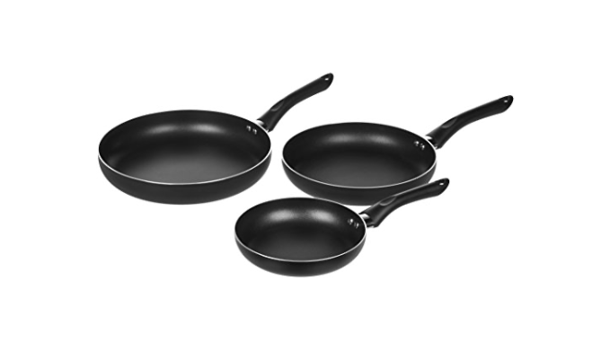   Basics 3-Piece Non-Stick Frying Pan Set - 8