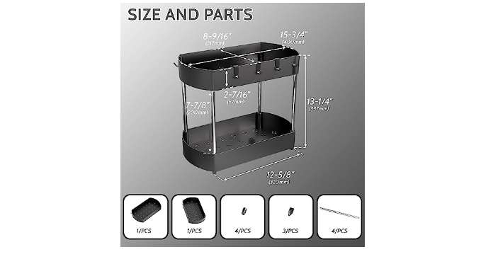 SANKEYTEW Under sink organizers and storage, Enhanced structural