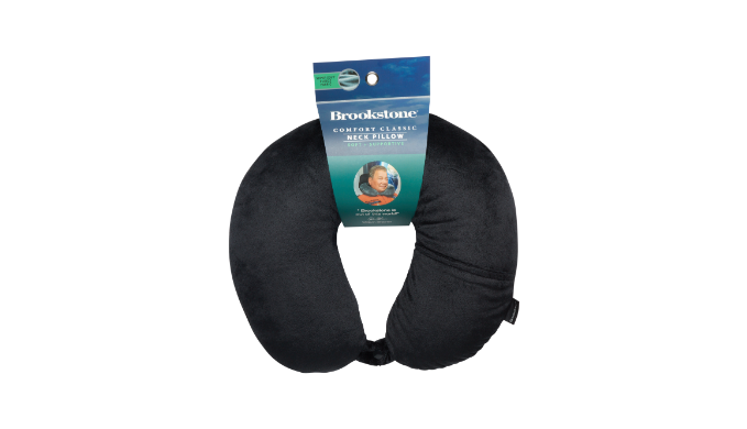 Brookstone Travel Pillow 100 Microbead Comfort Classic