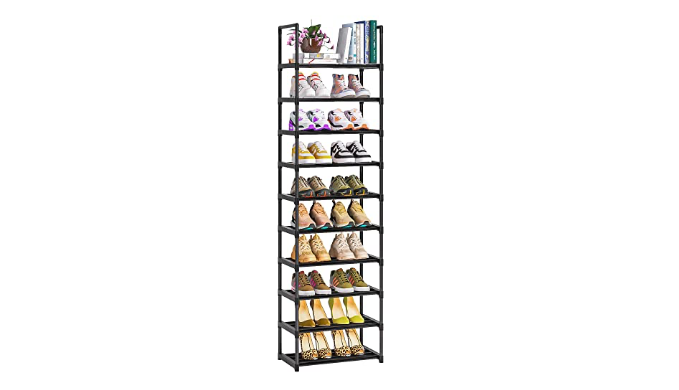 OYREL Sturdy Metal Shoe Rack Organizer,Narrow Shoe Racks for Closets, –  oyrel