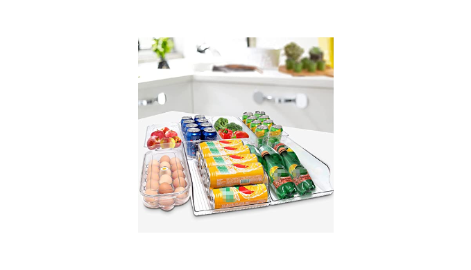 Plastic Refrigerator Organizer Bins, 7 Packs Refrigerator Organizer Bins 2  Large&4 Medium Food Storage Bins and 1 Egg Holder for Freezer, Kitchen  Cabinet, Pantry Organization and Storage, BPA Free - Yahoo Shopping