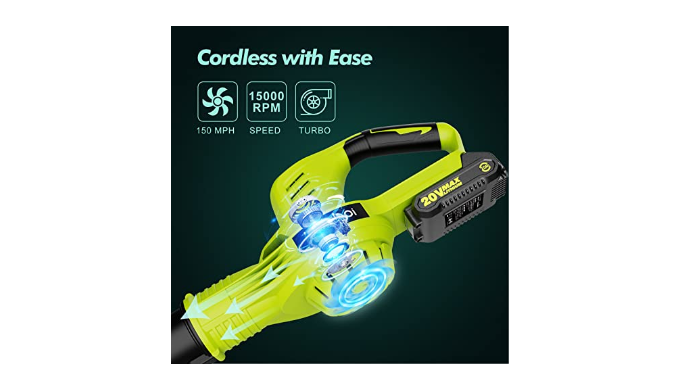  Electric Mini Cordless Leaf Blower, 150MPH with